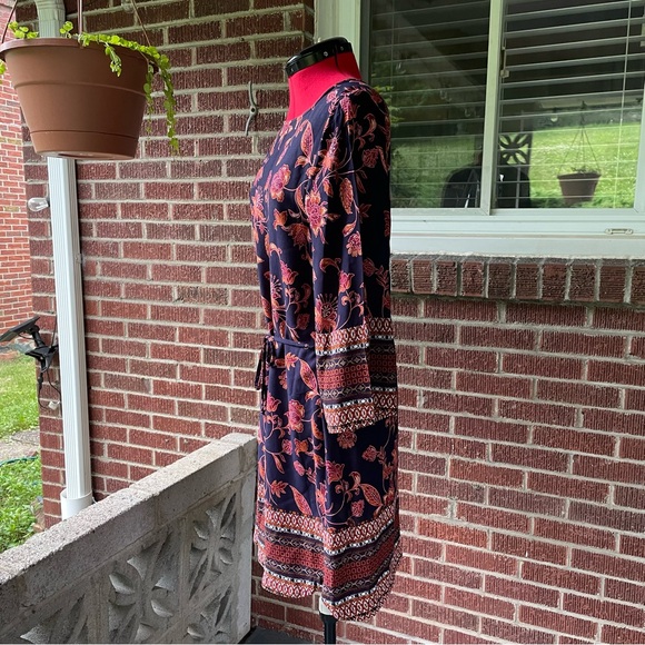 beachlunchlounge Women's Floral 3/4 Length Sleeve Mini Dress - size S - Picture 5 of 8